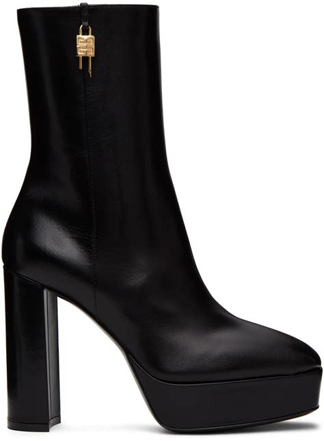 givenchy g-lock platform bootie|givenchy golden boots.